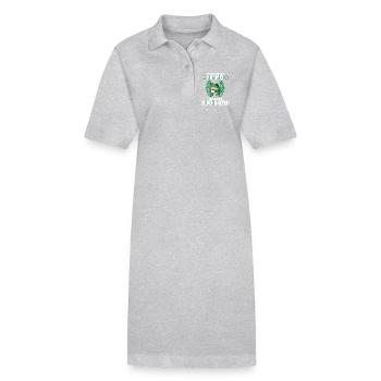 Lustiges Buchhalter Spruch Frosch Kaffee - Stanley/Stella Frauen Bio-Polokleid PAIGER - Schwarz - Vorne