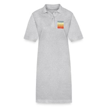 Arc et flèche vintage - Robe polo bio PAIGER Stanley/Stella Femme - noir - Devant