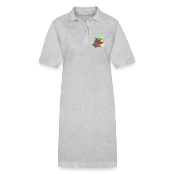 Nilpferd Retro - Stanley/Stella Frauen Bio-Polokleid PAIGER - Schwarz - Vorne
