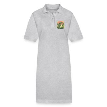 Krokodil - Stanley/Stella Frauen Bio-Polokleid PAIGER - Schwarz - Vorne