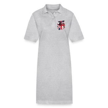 Great Britain Flag England Union Jack - Stanley/Stella PAIGER Organic Women’s Polo Dress - black - Front