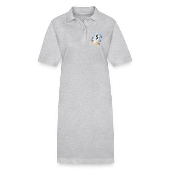 Surfez sur la chute - Robe polo bio PAIGER Stanley/Stella Femme - noir - Devant