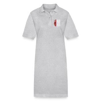 Never underestimate a girl who makes pottery - Stanley/Stella PAIGER Organic Women’s Polo Dress - black - Front