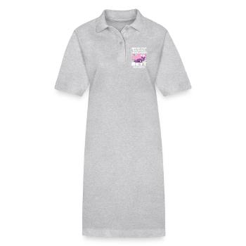 Dictons drôles, tenues amusantes, ironie, sarcasme - Robe polo bio PAIGER Stanley/Stella Femme - noir - Devant