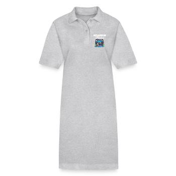 Fischzüchter Aquarianer Fischzucht Aquarium Addict - Stanley/Stella Frauen Bio-Polokleid PAIGER - Schwarz - Vorne