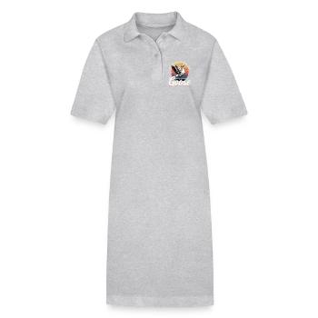 Drôle d’oiseau oie - Robe polo bio PAIGER Stanley/Stella Femme - noir - Devant