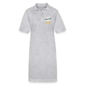 Runs backwards and downhill for me - Stanley/Stella PAIGER Organic Women’s Polo Dress - black - Front