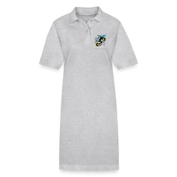 Streetdance Beat – Urban DJ Musik Design - Stanley/Stella Frauen Bio-Polokleid PAIGER - Schwarz - Vorne
