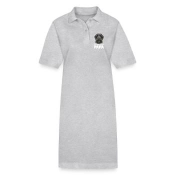 Griffon Korthals Papa - Stanley/Stella Frauen Bio-Polokleid PAIGER - Schwarz - Vorne