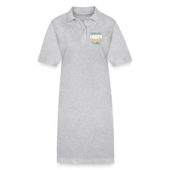 Taucher : Je fonctionne bien sous pression - Robe polo bio PAIGER Stanley/Stella Femme - noir - Devant