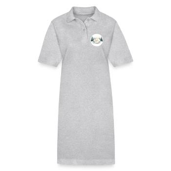 Arctic Fox Snowsleep Watercolor - Stanley/Stella PAIGER Organic Women’s Polo Dress - black - Front
