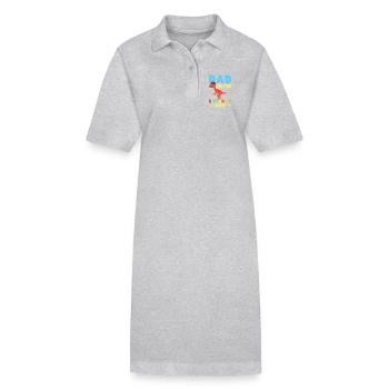 Pachycephalosaurus Dad Birthday Boy - Stanley/Stella PAIGER Organic Women’s Polo Dress - black - Front