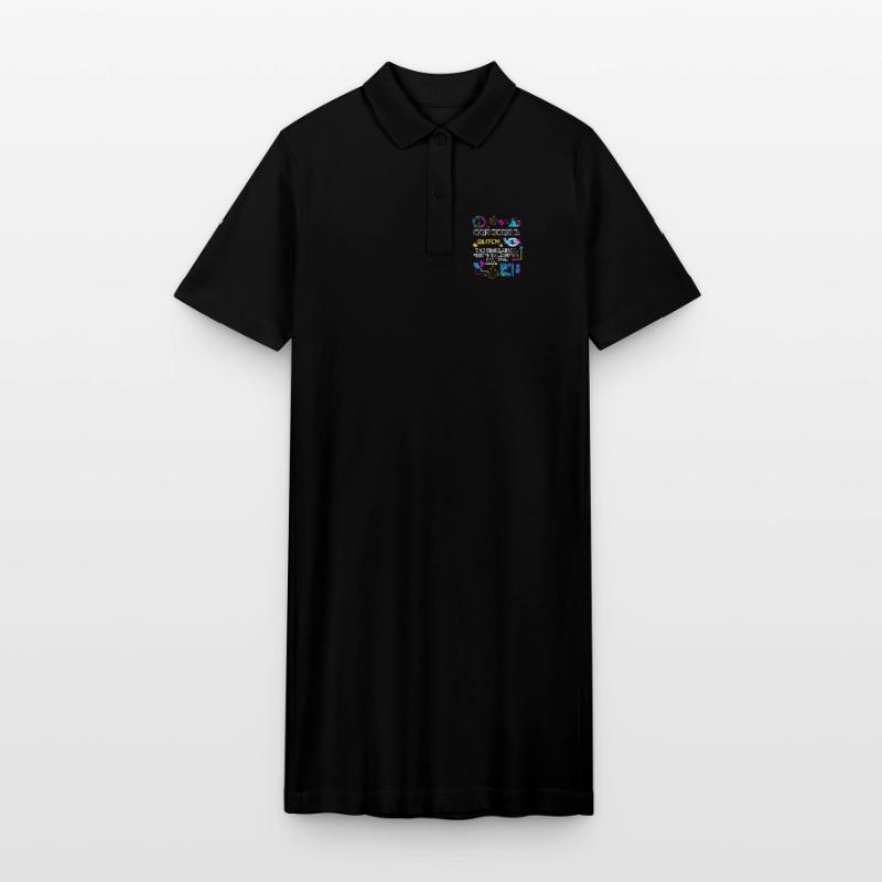 Corecore Glitch Simulation Algorithm Collage Stanley/Stella PAIGER Organic Women’s Polo Dress