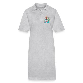 Kite Kite Flying - Stanley/Stella PAIGER Organic Women’s Polo Dress - black - Front