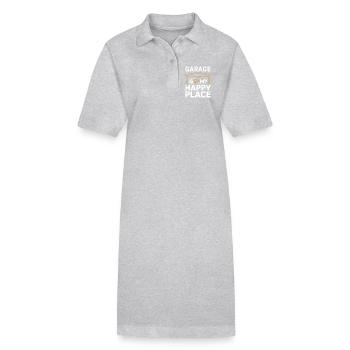 Le garage est mon lieu de félicitations - Robe polo bio PAIGER Stanley/Stella Femme - noir - Devant