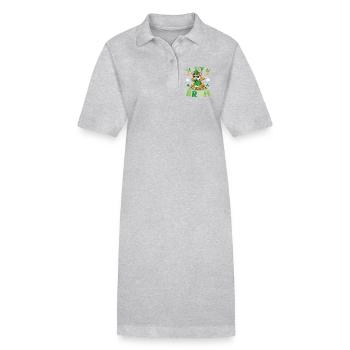 chat Saint-Patrick - Robe polo bio PAIGER Stanley/Stella Femme - noir - Devant