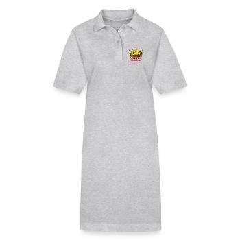 Titre de maman juste au-dessus du cadeau de la fête des mères de la Reine - Robe polo bio PAIGER Stanley/Stella Femme - noir - Devant