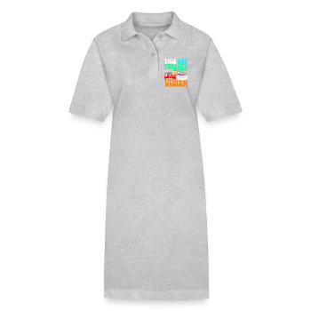 This art teacher loves your vision - Stanley/Stella PAIGER Organic Women’s Polo Dress - black - Front