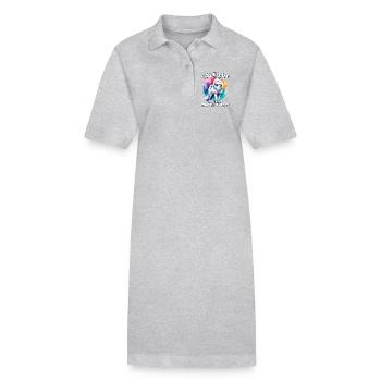 Polarwolf Save Arctic Wolf - Stanley/Stella PAIGER Organic Women’s Polo Dress - black - Front