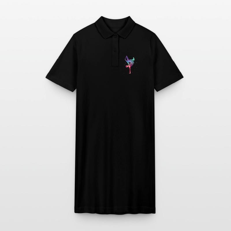 Breakdancing Breakdancer Space Breakdance Stanley/Stella PAIGER Organic Women’s Polo Dress