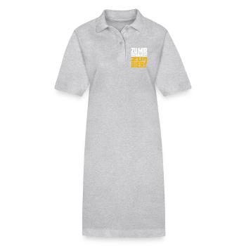 Bier Zu Mir Oder Zu Bier Flirt Single Party Malle - Stanley/Stella Frauen Bio-Polokleid PAIGER - Schwarz - Vorne