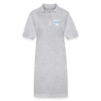 Chien des Pyrénées - Robe polo bio PAIGER Stanley/Stella Femme - noir - Devant