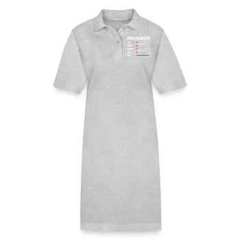 Developer Humor Programmer Coder - Stanley/Stella PAIGER Organic Women’s Polo Dress - black - Front