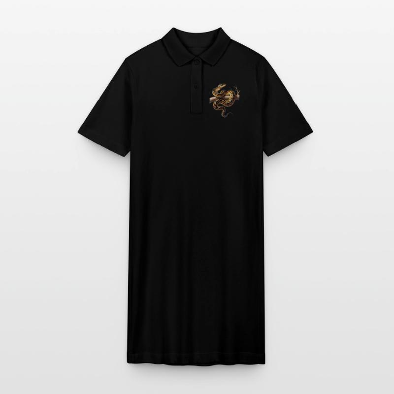 King Python Snakes Lover Terrarium Python Stanley/Stella PAIGER Organic Women’s Polo Dress