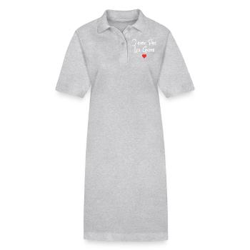 Humoristique adolescent Humour J'aime Pas Les Gens - Robe polo bio PAIGER Stanley/Stella Femme - noir - Devant