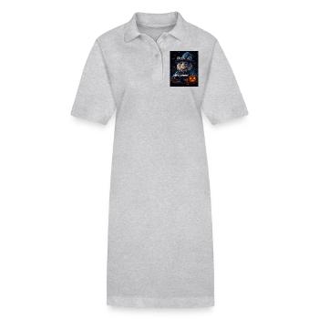 Halloween Cadeau Femmes Lion Hommes Enfants Décoration - Robe polo bio PAIGER Stanley/Stella Femme - noir - Devant