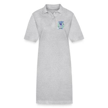 4e classe terminée – départ vers le futur 2025 - Robe polo bio PAIGER Stanley/Stella Femme - noir - Devant