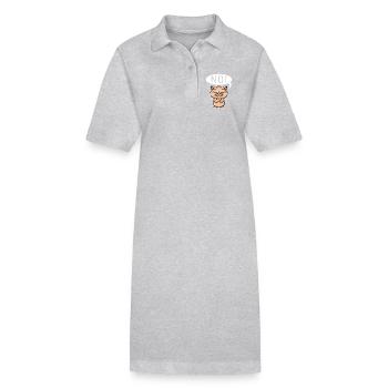 sowas von nö - katze sagt nein - Stanley/Stella Frauen Bio-Polokleid PAIGER - Schwarz - Vorne