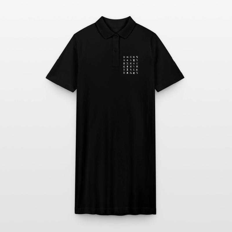 Typography Monogram X Pattern Stanley/Stella PAIGER Organic Women’s Polo Dress