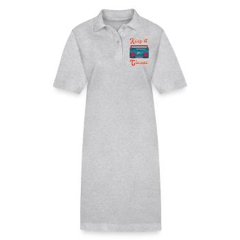 Keep It Classic Retro Boombox Music Blaster 80s - Stanley/Stella PAIGER Organic Women’s Polo Dress - black - Front