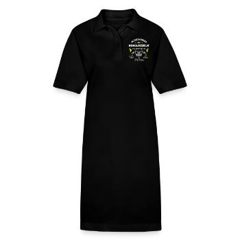 SCHONEND BEHANDELN 29. GEBURTSTAG - Stanley/Stella Frauen Bio-Polokleid PAIGER - Schwarz - Vorne