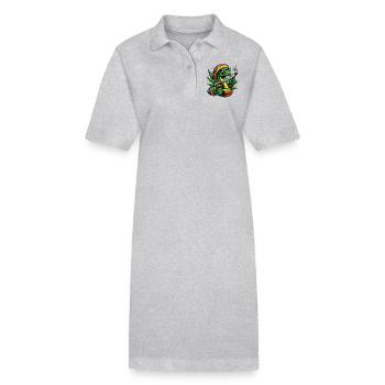 Jamaican Stoner Cobra - Stanley/Stella PAIGER Organic Women’s Polo Dress - black - Front