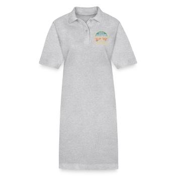 Legendary Since June 1965 Birthday Gift 1965 - Stanley/Stella PAIGER Organic Women’s Polo Dress - black - Front