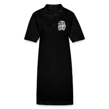Mein bestes Leben - Stanley/Stella Frauen Bio-Polokleid PAIGER - Schwarz - Vorne