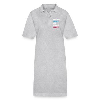 Women's Right Are Human Rights - Stanley/Stella PAIGER Organic Women’s Polo Dress - black - Front