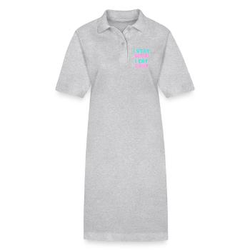 JE RESTE FAIBLE JE MANGE DU GÂTEAU - Devise du gâteau - Robe polo bio PAIGER Stanley/Stella Femme - noir - Devant