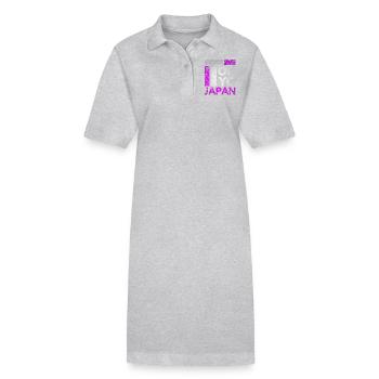 Japon, Tokyo City, Tokyo, Typographie - Robe polo bio PAIGER Stanley/Stella Femme - noir - Devant