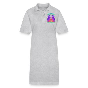 Schlange, geheimnisvolle Schlangen, Spruch - Stanley/Stella Frauen Bio-Polokleid PAIGER - Schwarz - Vorne