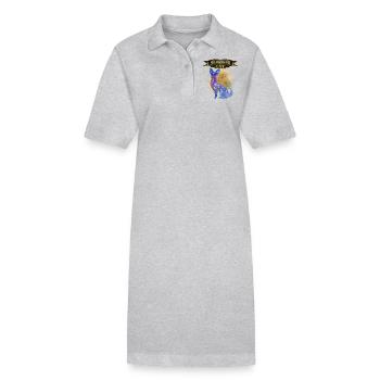 Chat Minuit-Chat Disant Ciel Étoilé Chat Siamois - Robe polo bio PAIGER Stanley/Stella Femme - noir - Devant