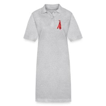 lustiges Design gedruckt Krawattenflagge der Schweiz - Stanley/Stella Frauen Bio-Polokleid PAIGER - Schwarz - Vorne