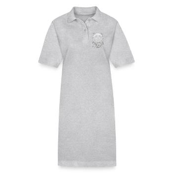 Chope à bière crâne gothique - Robe polo bio PAIGER Stanley/Stella Femme - noir - Devant