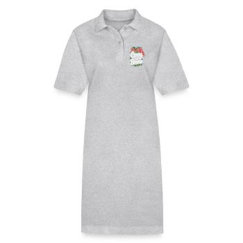 Cozy In Brine Gurken Glas Winter Humor - Stanley/Stella Frauen Bio-Polokleid PAIGER - Schwarz - Vorne