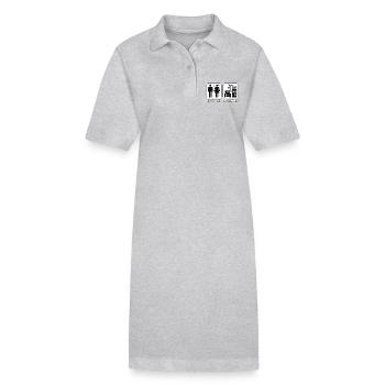 Dialysis Technician My Problem Pictogram Mom - Stanley/Stella PAIGER Organic Women’s Polo Dress - black - Front