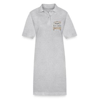 Euchre Player Coffee Before Pinochle Coffee Lover - Stanley/Stella PAIGER Organic Women’s Polo Dress - black - Front