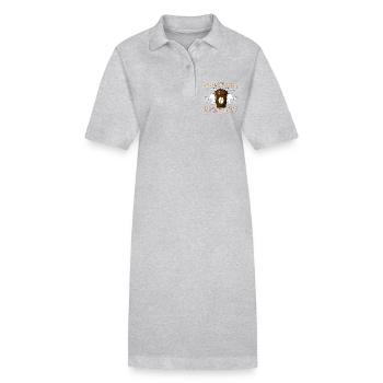 Amant de mammouth laineux avant le café des temps primitifs - Robe polo bio PAIGER Stanley/Stella Femme - noir - Devant