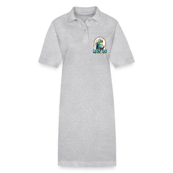 Perruche Hey Devinez quoi Perruche propriétaire Perruche amoureux - Robe polo bio PAIGER Stanley/Stella Femme - noir - Devant